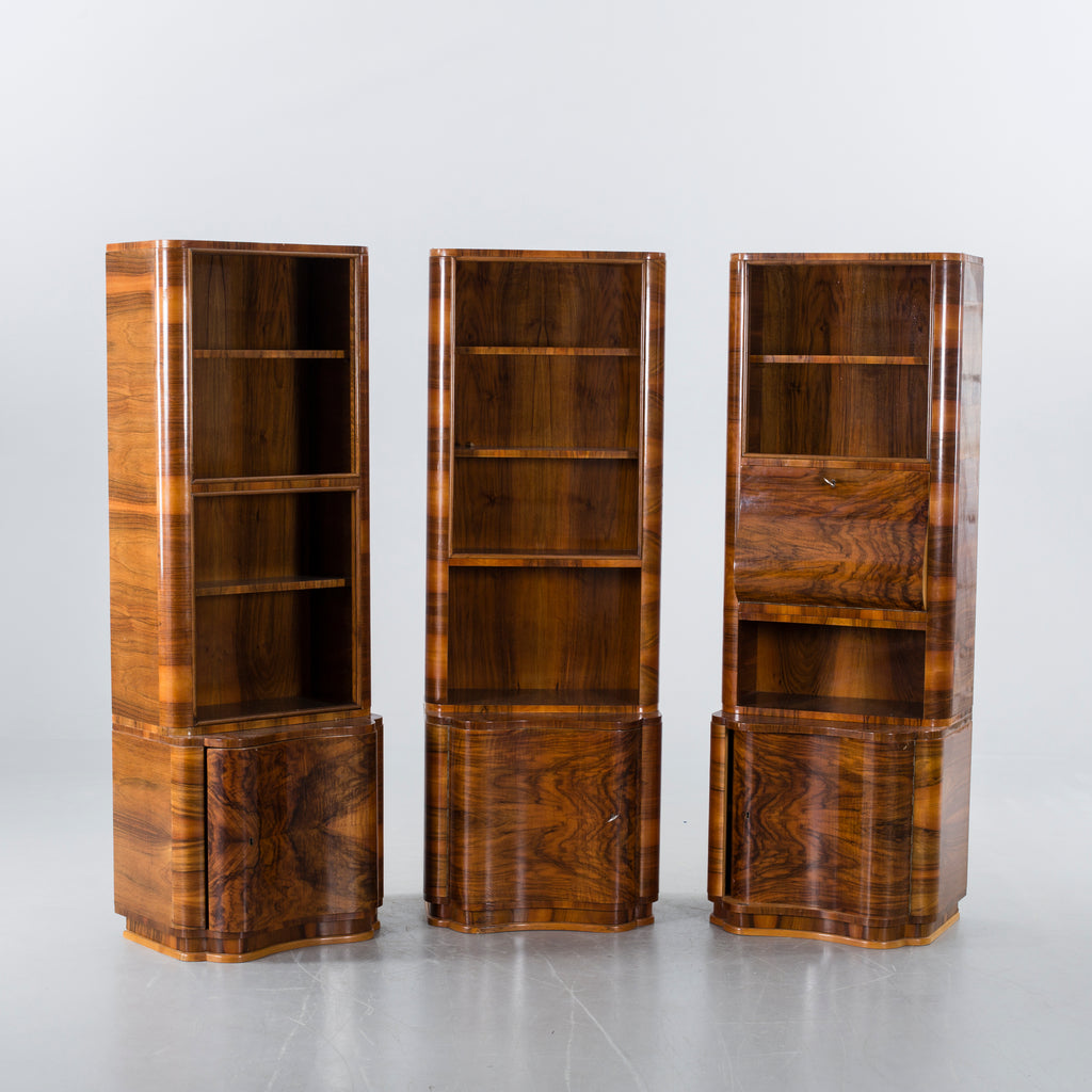 Mid-Century Danish Modular Wall Unit | Set of Three Bookcases