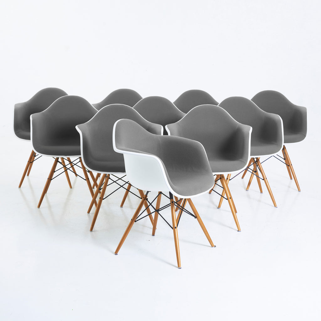 Charles & Ray Eames Eames Plastic Armchairs DAW for Vitra, Set of 10