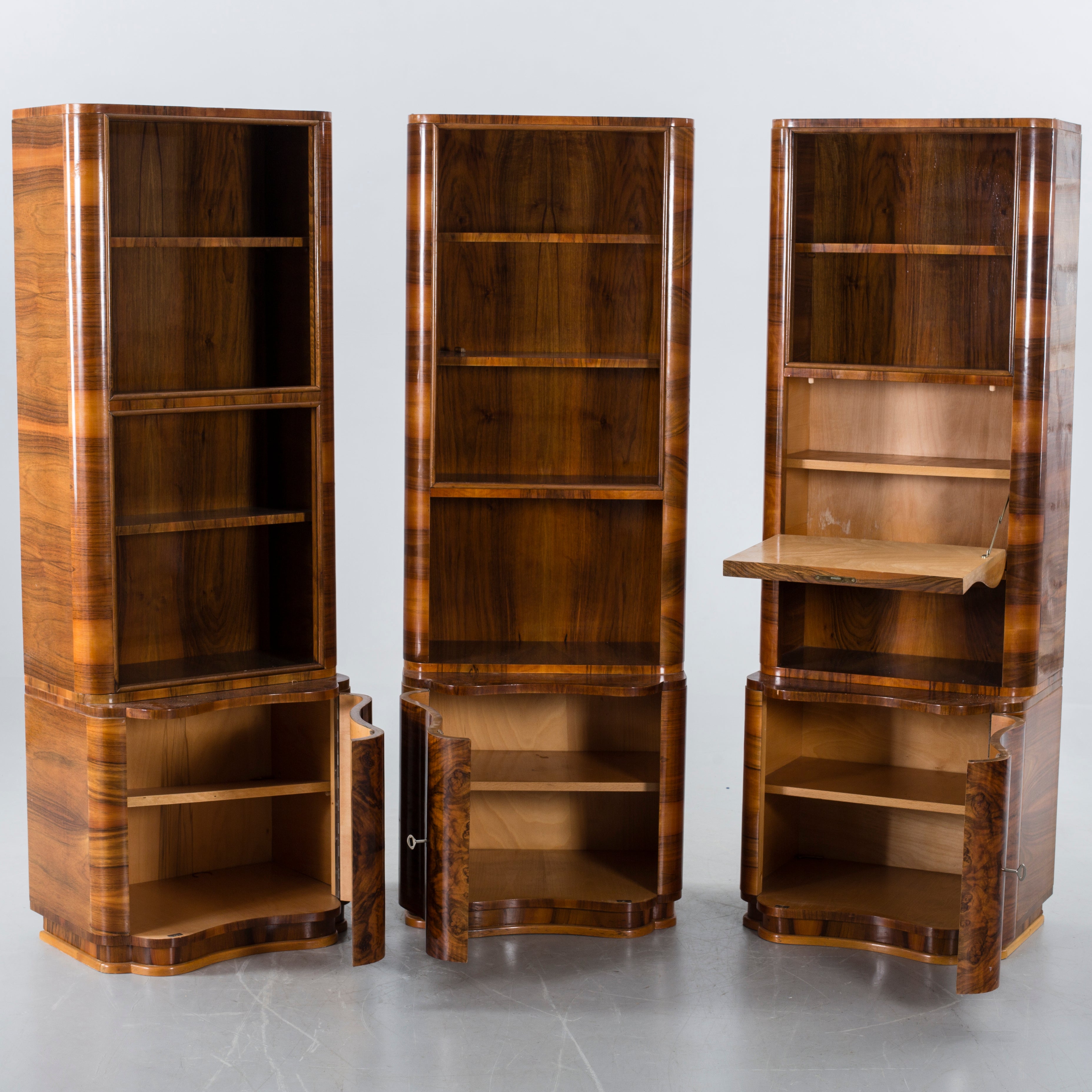 Mid-Century Danish Modular Wall Unit | Set of Three Bookcases