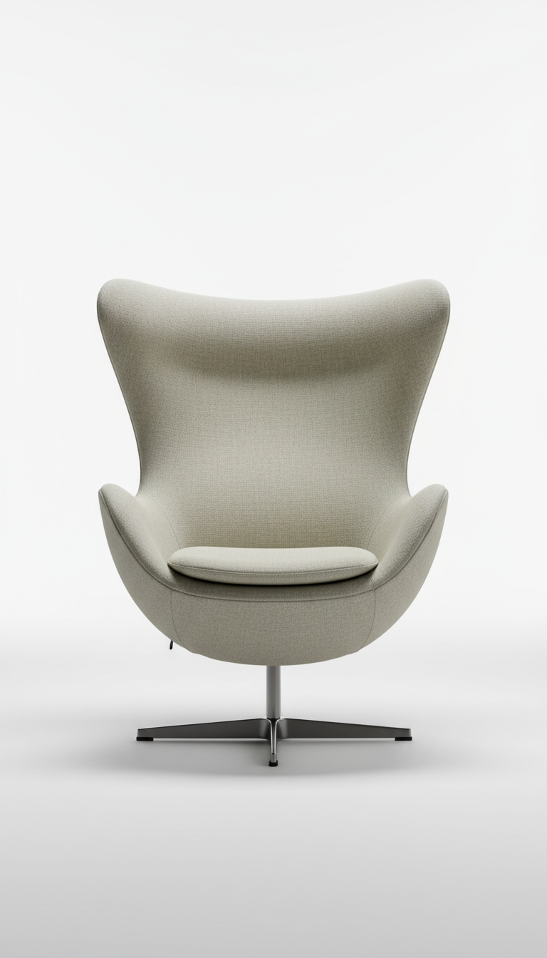 Egg Chair in Cognac Leather