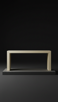 Console Table in Polished Ivory Lacquer
