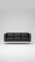 LC2 Sofa with Chrome Frame